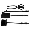 Set accesorii semineu, suport cu 4 piese, 60 cm 