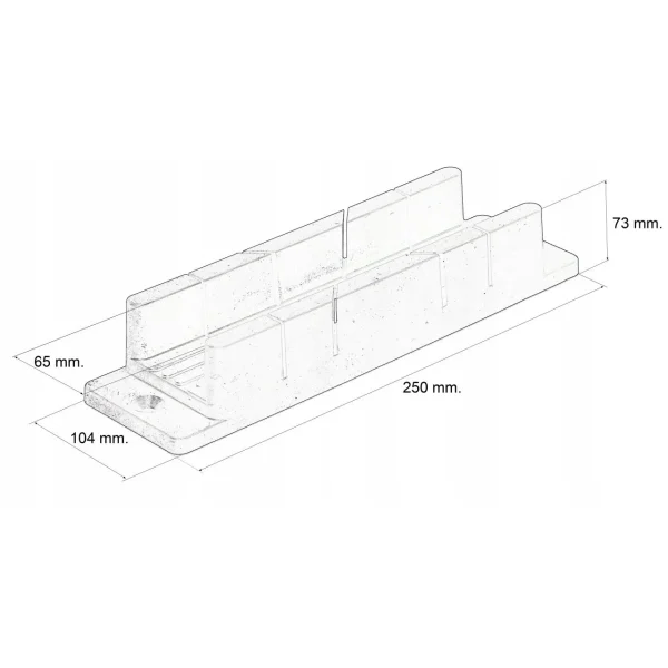 Suport plastic pentru taiat la unghi 2.5", Condor