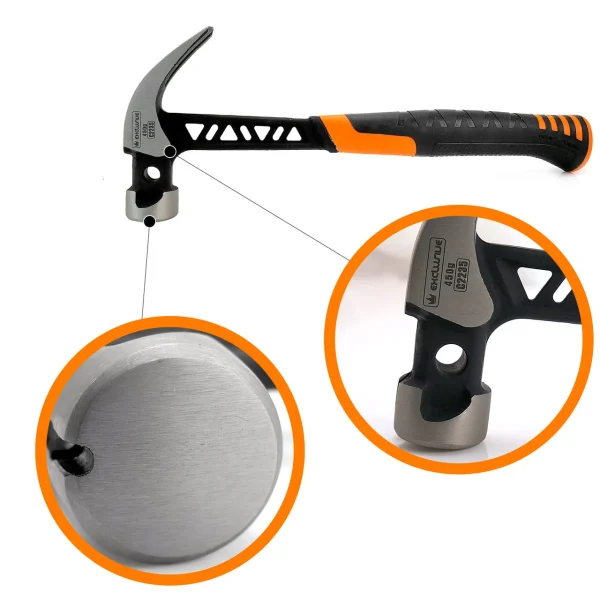 Ciocan dulgher profesional, cap rotund, suport magnetic pentru cui, 450g, Richmann Exclusive