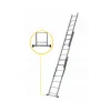 Scara aluminiu, 3 tronsoane, 7 trepte, max 150 kg, 4.23 m, Drabest