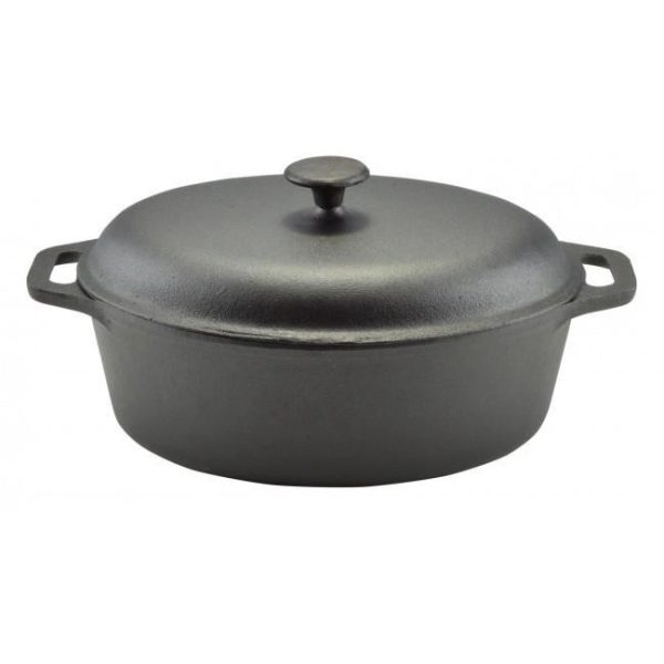 Oala de fonta cu capac, 7.5 L, Perfect Home