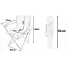 Scaun pliabil gradina, camping, pescuit, verde, max 120 kg, 50x50x80 cm