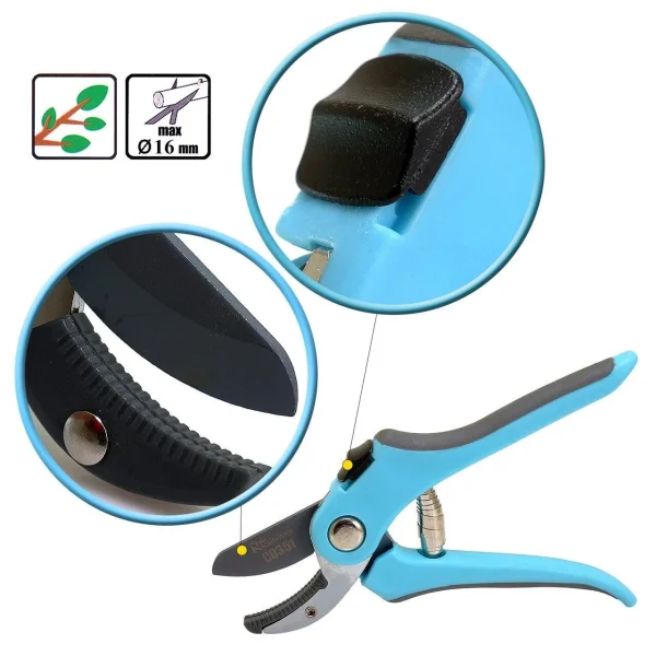 Foarfeca gradina, tip nicovala, teflon, 20 cm, Richmann