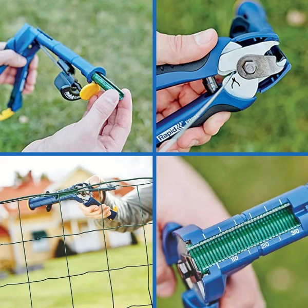 Cleste de legat gardul, cu capse, sarma si magazie, VR16, Rapid