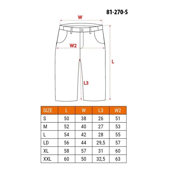 Pantaloni scurti de lucru, model HD, marime S/48, NEO