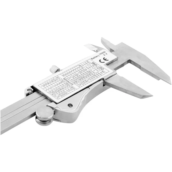 Subler digital 150 mm, IP54, inox, negru, Richmann Exclusive