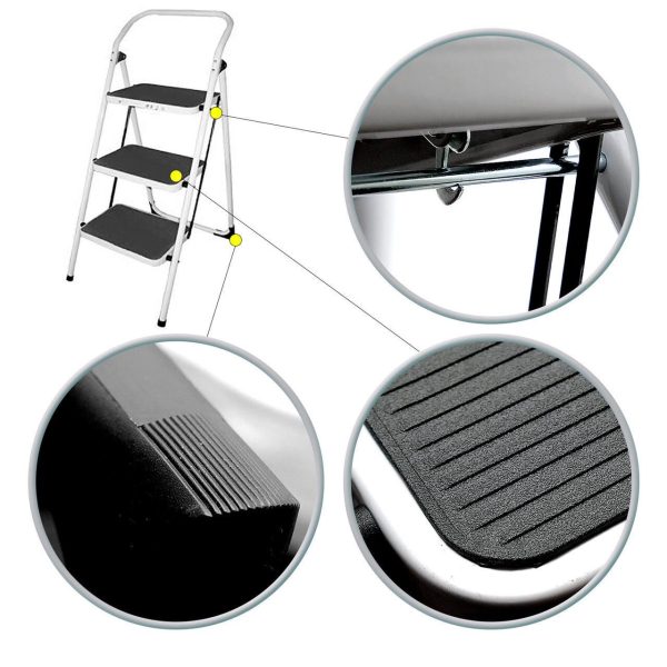 Scara otel, 3 trepte, max 150 kg, 70 cm