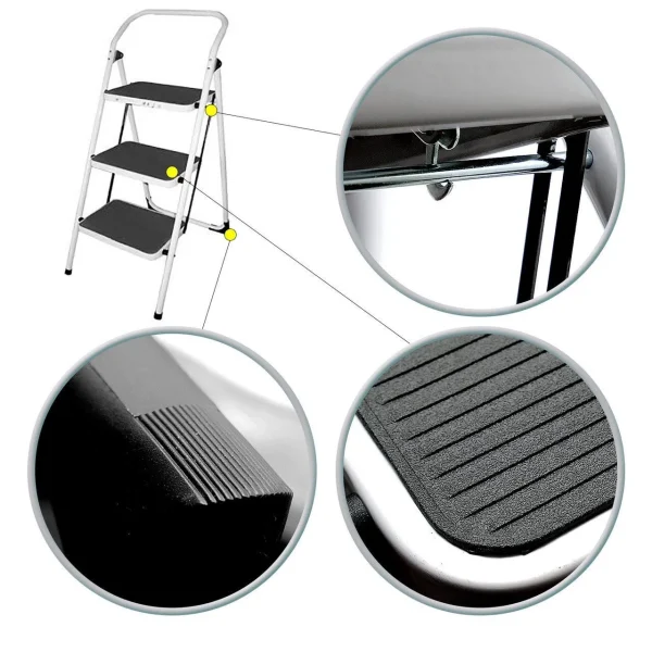 Scara otel, 3 trepte, max 150 kg, 70 cm