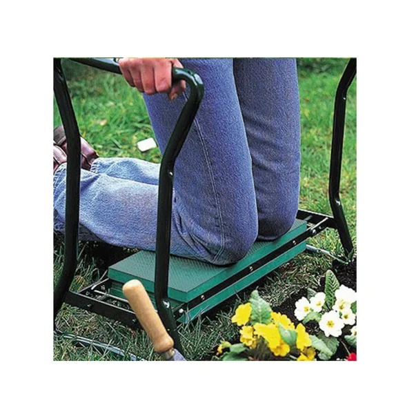 Scaun pliabil gradina, camping, pescuit, verde, max 150 kg, 60x30x50 cm
