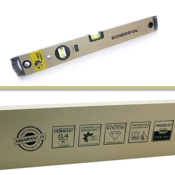 Nivela LUX profesionala 2 bule 60 cm, bula orizontala ochi de peste