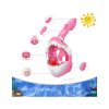 Masca snorkeling cu tub pentru copii model rechin, roz