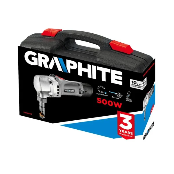 Foarfeca electrica pentru tabla, 500 W, Graphite