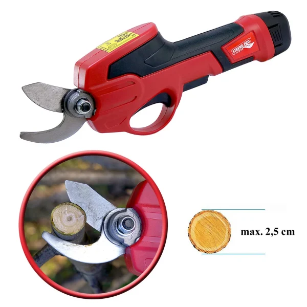 Foarfeca electrica de gradina, cu acumulator, 1.5 Ah, 7.2 V, Strend Pro