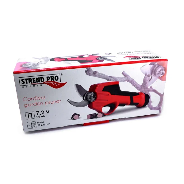 Foarfeca electrica de gradina, cu acumulator, 1.5 Ah, 7.2 V, Strend Pro