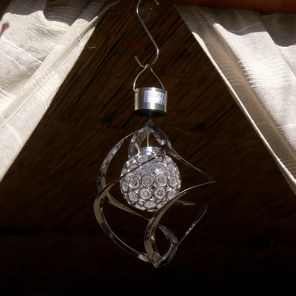 Lampa solara pentru gradina, 1 LED multicolor, 16 cm, Acamar