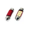 Set becuri auto cu LED CANBUS sofit compatibil C5W 12 SMD 31mm Alb 12/24V, destinat competitiilor auto sau off-road