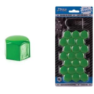 Set capace prezoane 19 mm, culoare Verde
