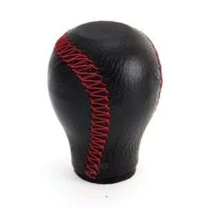 Nuca schimbator de viteza din piele cu cusatura rosie