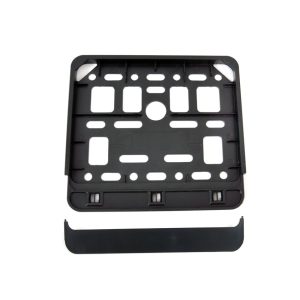 Suport numar inmatriculare negru pentru scooter 11.4 x 14cm