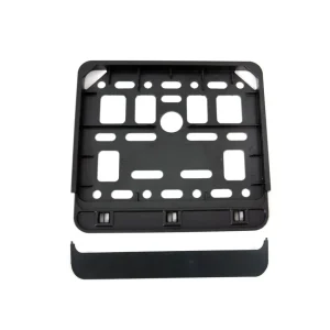 Suport numar inmatriculare negru pentru scooter 11.4 x 14cm