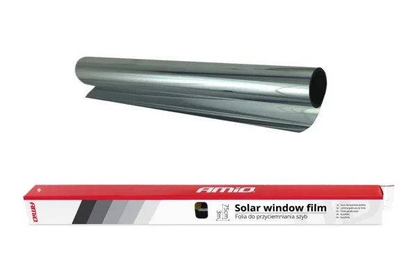 Folie tip oglinda pentru geamuri Silver 0.75x3m(15%)