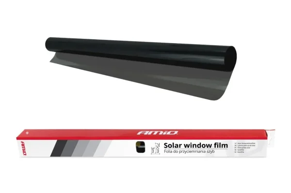Folie fumurie pentru geamuri Dark Black 0.75 x 3m (15%)