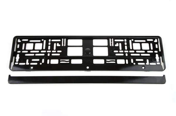 Suport numar inmatriculare negru lucios