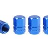 Set capacele auto pentru ventil hexagon albastru 4 buc