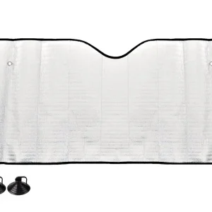 Parasolar parbriz argintiu din spuma EPE 145x70 cm