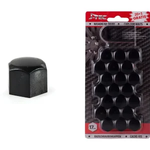 Set capace prezoane 17 mm, culoare Negru