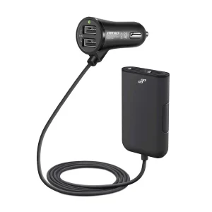 Incarcator auto fata-spate cu cablu 4xUSB