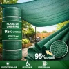 Plasa de umbrire, HDPE, 230 g/mp, grad de umbrire 95%, verde, 1.5x25 m 