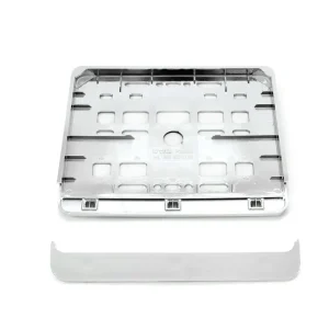 Suport numar inmatriculare cromat pentru motocicleta 15 x 19cm