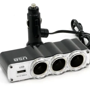 Splitter bricheta auto SOC4 3+1 USB