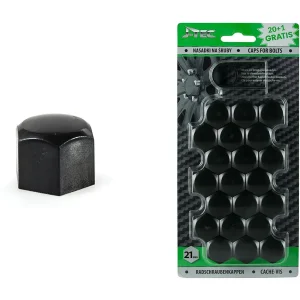 Set capace prezoane 21 mm, culoare Negru