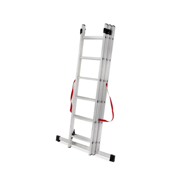 Scara aluminiu, Master, 3 tronsoane, 6 trepte, max 150 kg, 1.69-3.45 m