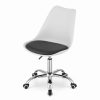 Scaun de birou, Artool, Alba, rotativ, PP, alb si negru, 48x43x91.5 cm