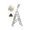 Scara aluminiu, 3 tronsoane, 7 trepte, max 150 kg, 4.23 m, Drabest