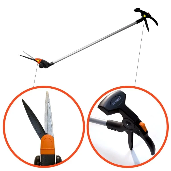 Foarfeca iarba, gazon, rotativa, 90 grade, cu maner, 100 cm, Strend Pro