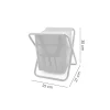 Scaun mini pliabil, gradina, camping, pescuit, cu geanta, verde, max 80 kg, 25x27x32 cm 