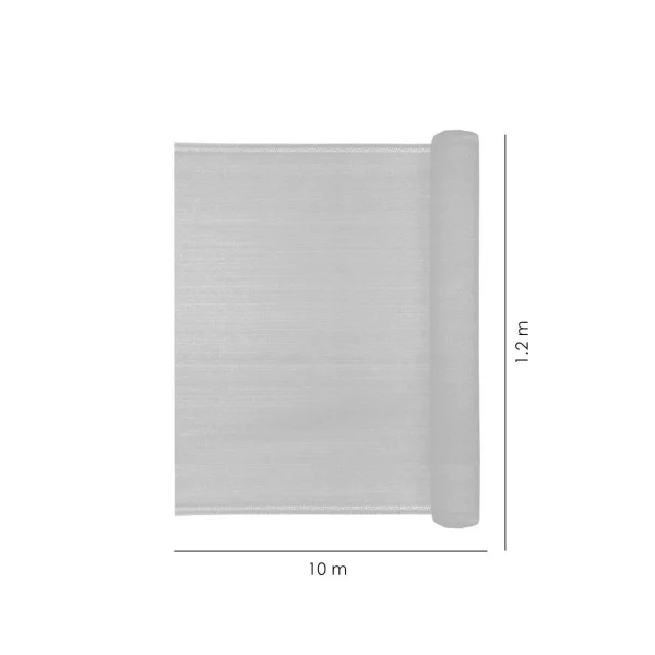 Plasa de umbrire, HDPE, 140 g/mp, grad de umbrire 85%, verde, 10x1.2 m