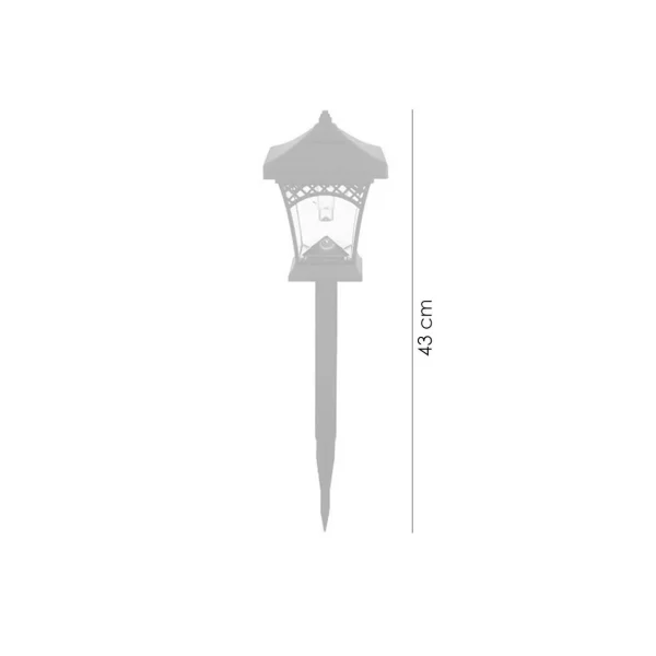 Lampa solara pentru gradina, 1 Led, 43 cm, Heka