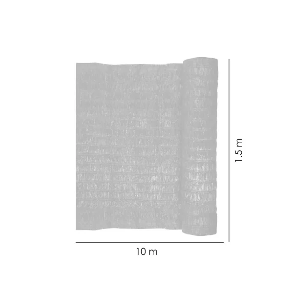 Plasa de umbrire, HDPE, 230 g/mp, grad de umbrire 95%, maro, 10x1.5 m