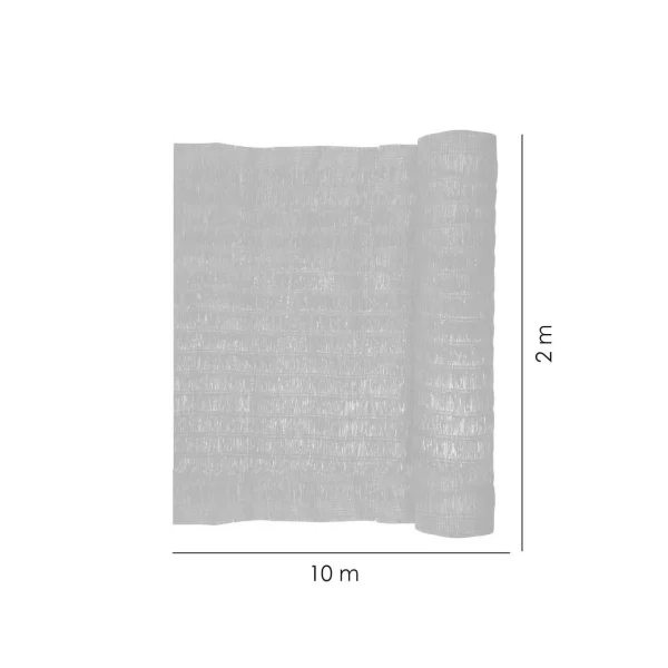 Plasa de umbrire, HDPE, 230 g/mp, grad de umbrire 95%, maro, 10x2 m