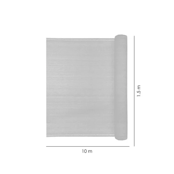 Plasa de umbrire, HDPE, 80 g/mp, grad de umbrire 80%, verde, 10x1.5 m