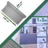 Paravan pentru balcon, terasa, gard PVC, gri, 1300 g/m2, UV, 3x1 m
