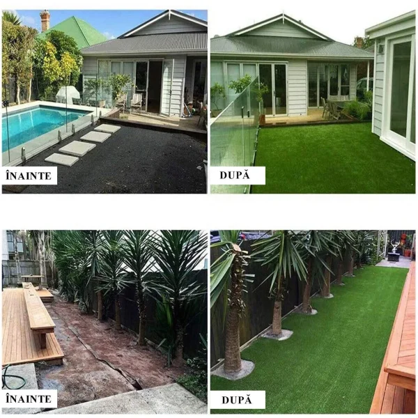 Gazon/Iarba artificiala, verde, inaltime fir 7 mm, 3x1 m