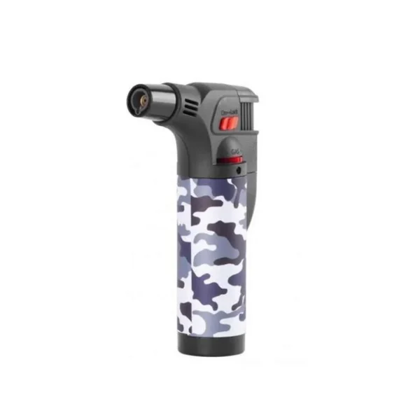 Bricheta/arzator pe gaz, reincarcabila, aprindere piezo, model camuflaj, 7.5x4.5x12 cm, Strend Pro