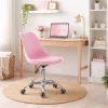 Scaun de birou, Artool, Alba, rotativ, PP, roz, 48.5x56.5x82.5-91.5 cm