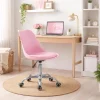 Scaun de birou, Artool, Alba, rotativ, PP, roz, 48.5x56.5x82.5-91.5 cm